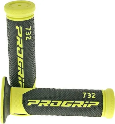 Produktbild von Lenkergriffe PROGRIP 732 Road - schwarz/gelb Universal Roller Motorrad Quad Mofa