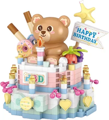 Produktbild von Klemmbausteine Ministeine Diamond-Blocks Bärenkuchen L8807 370 Teile Kunststoff