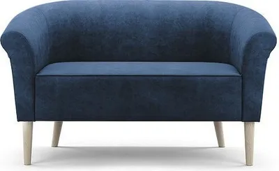 Obrázek produktu pro BETTSO Elegantní pohovka PERO 2 dvoumístná vysoká bukové nohy volně stojící tmavě modrá