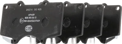 Produktbild von HELLA Bremsbeläge Satz Vorne Bremsklötze für TOYOTA HILUX III Pick-up (TGN1, GGN2, GGN1, KUN2, KUN1) 8DB 355 014-121