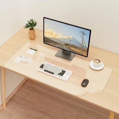Obrázok produktu pre Priehľadná podložka na stôl 80 x 40 cm - vodotesná a protišmyková
