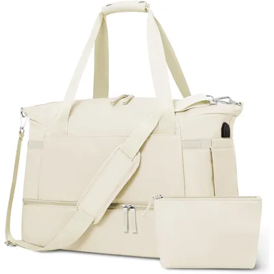 Produktbild von Kioto Reisetasche Groß Damen Handgepäck Tasche Sporttasche Weekender Bag Schwimmtasche Wasserdicht Travel Bag Duffle Bag Fitnesstasche Trainingstasche