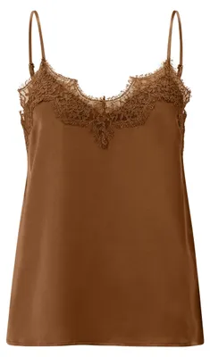 Produktbild von Rich & Royal (4) Satin Top with Lace coconut bark coconut bark 36