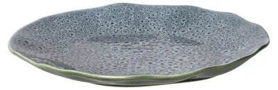 Produktbild von Pomax Dakota Speiseteller aus Porzellan, Grau, Ø 26,1 x H 2,7 cm