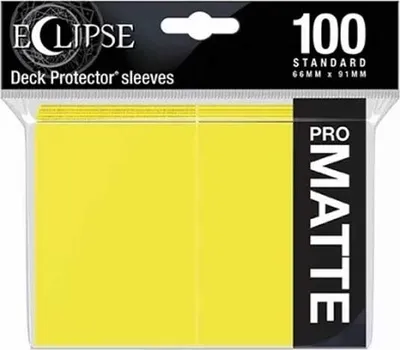Image de UP Deck Protector ECLIPSE Matte Lemon Yellow 100ct