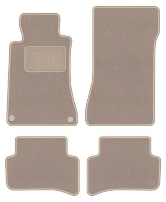 Immagine prodotto di Tappetini in moquette per Mercedes C W203 2000-2008 (coupé) – set 4 pezzi, beige, su misura – Wielganizator LUX