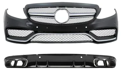 Produktbild von Bodykit Stoßstange für Mercedes C C205 A205 Stoßstangen Diffusor C63S Look.