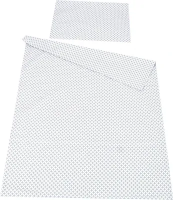 Produktbild von BABYLUX Kinderbettwäsche 2 Tlg. 100 x 135cm aus Baumwolle Bettwäsche Bettbezug Bezug 2 Tlg. für Babybett Babybettwäsche 106. Marokko Grau