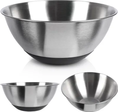 Produktbild von Küchenschüssel, Metall, Stahl, rutschfest, silber, 21,5 cm, 1,9 L, VILDE 259642