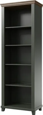 Produktbild von Masseno Buchregal EVOLETTA für Wohnzimmer Büro oder Lesezimmer 71x42x200 cm, Hellgrün