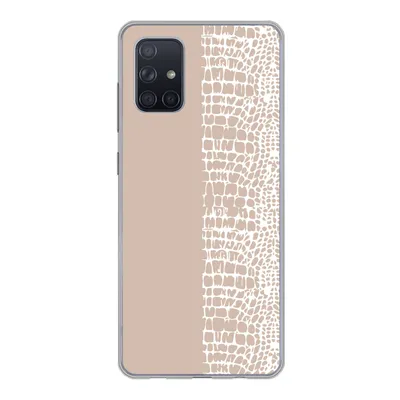 Produktbild von MuchoWow® Handyhülle Schutzhülle Hülle für Samsung Galaxy A51 Schlange - Design - Rosa Silikon Softcase Handy Hülle - Schutzabdeckung