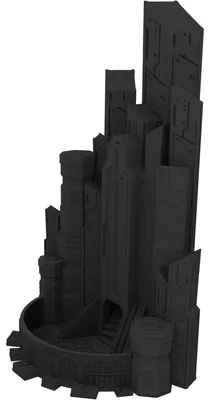Image de Tour à dés Fates End Cybercity noir pour jeux de société et jeux de rôle