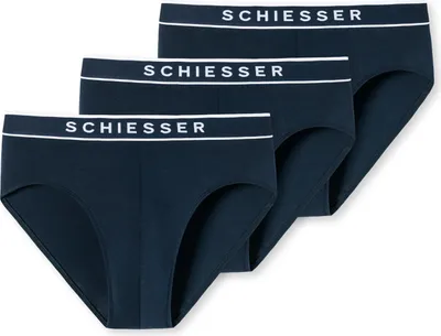 Produktbild von Schiesser Herren Slip Rio-Slip 3er Pack Mehrfachpack 95/5 - 179570, Größe Herren:8, Farbe:dunkelblau