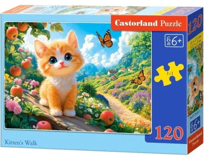 Immagine prodotto di Puzzle 120 "La passeggiata del gattino" CASTOR - Castorland