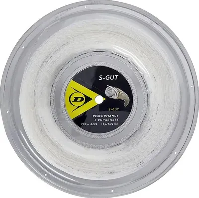 Produktbild von Dunlop S Gut 200 M Tennisrollen Saite Weiß 1.32 mm Weiß 1.32 mm
