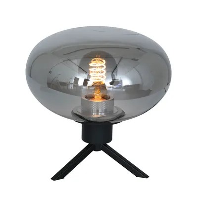Immagine prodotto di Steinhauer - lampada da tavolo - Reflexion - nero - vetro metallo - Ø 22cm - E27 - 2681ZW