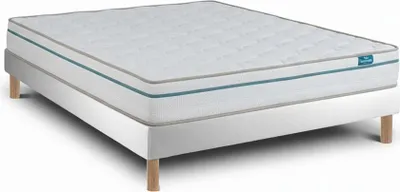 Image de Ensemble Cloud One et Sommier Blanc - Lit avec Matelas 105 x 190 cm