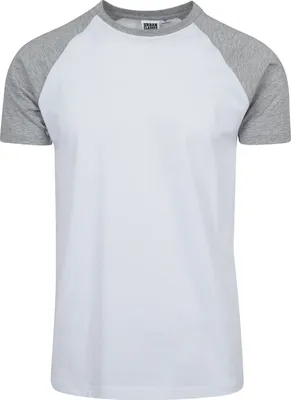Produktbild von Urban Classics T-Shirt Herren Raglan Contrast Tee weiß/grau XL