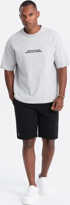 Obrázek produktu pro Ombre Clothing Pánské plátěné kraťasy Stokerath černá S
