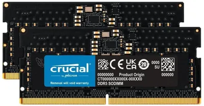 Image de Kit Crucial 64 Go (2 barrettes SODIMM DDR5-4800 de 32 Go) - 64 Go - DDR5
