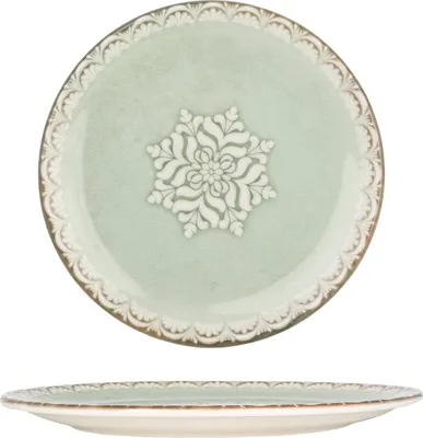 Zdjęcie produktu dla Talerz obiadowy By Bone - Rzym - Porcelana - 27 cm