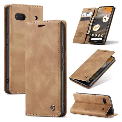 Immagine prodotto di Custodia Google Pixel 6A, Custodia retrò in Finto cuoio con funzione stand per Google Pixel 6A Marrone