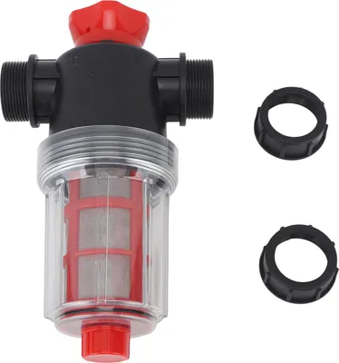 Zdjęcie produktu dla Filtr pompy wodnej do nawadniania Drobna siatka Dwuwarstwowa filtracja Wysokowydajny filtr liniowy do trawnika ogrodowego Złącze 25 mm (zewnętrzna 1-calowa rurka)