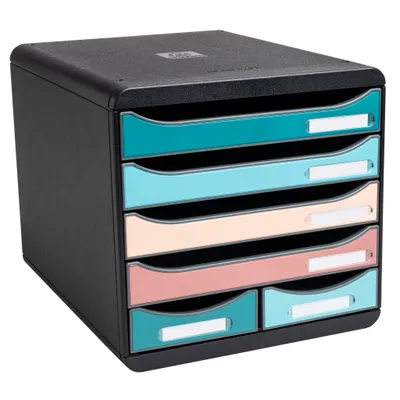 Productafbeelding van Exacompta Ladebox SKANDI 312606D, 6 laden, 347x278x271m, sorterend