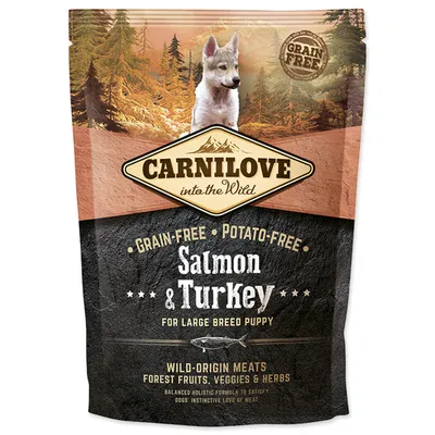 Produktbild von CARNILOVE Salmon & Turkey Large Breed Puppy, Welpe, Lachs, Truthahn, 1,5 kg