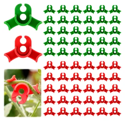 Produktbild von 60 Stück Pflanzenbieger, Pflanzentrainer für niedrige Belastung, 90 Grad Pflanzenstiel-Trainer, Biegeclips für Pflanzen, zum Biegen von Pflanzenstämmen und Ändern der Wuchsrichtung