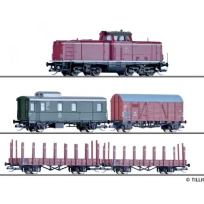 Produktbild von Tillig Einsteigerset-Güterzug mit Modellgleisoval  DB, Ep. III 01213