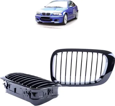 Produktbild von Set Sport Kühlergrill Performance schwarz glanz passend für BMW E46 Coupe Cabrio 99-03
