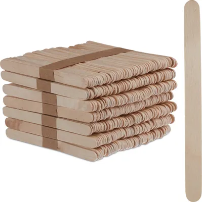 Produktbild von relaxdays Holz Eisstiele 700 Stück