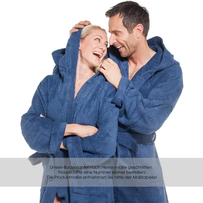 Bademantel Baumwolle Caleffi Mikroschwamm Bademantel Mit Kapuze - Superweich Für Damen & Herren Bademantel Mikrofaser