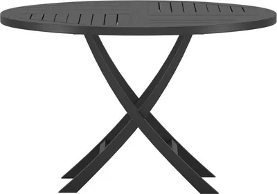 Zdjęcie produktu dla Kenya stół ogrodowy Ø120cm czarny.