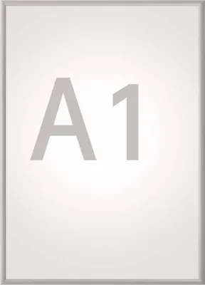 Produktbild von MAUL Klapprahmen MAULstandard Hochformat A1 Aluminium 87 x 62.5 x 1.1 cm silber