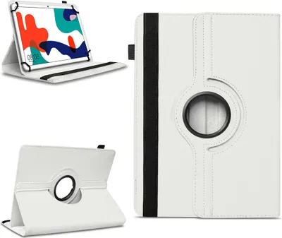 Produktbild von Tablet Tasche für Tabwee Tablet T90 / W90 Hülle Schutzhülle Schutz Drehbar CaseFarben:Weiss