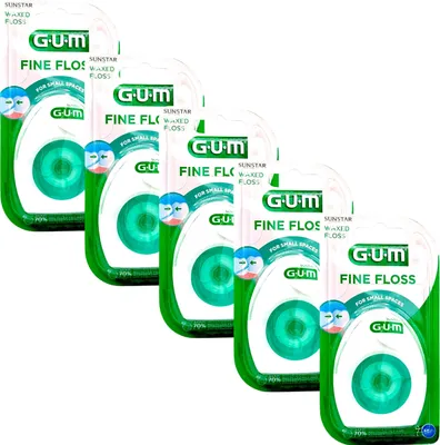 Produktbild von 5x GUM Fine Floss Zahnseide 5x 55m
