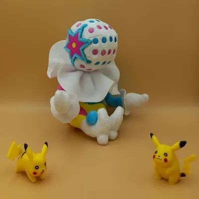 Produktbild von Pokemon Kopplosio Kuscheltier - 18 cm Plüschtier Blacephalon