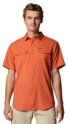 Produktbild von Columbia - "Utilizer II Solid" Hemd für Herren, kurzärmlig PP10350 (M) (Orange)