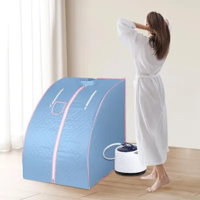 Produktbild von Mobile Dampfsauna Heimsauna Wärmekabine Sitzsauna Saunakabine 99x88x76 cm |blau