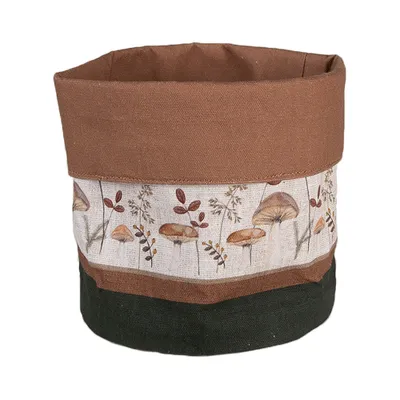 Immagine prodotto di Cestino per pane Clayre & Eef Ø 15x16 cm Beige Cotone Funghi