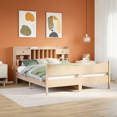 Productafbeelding van Maison Exclusive - Bed met matras, 180 x 200 cm, massief grenenhout