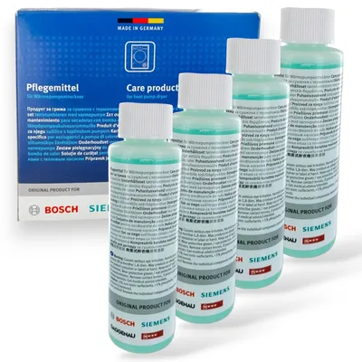 Productafbeelding van Onderhoudsset 4x125ml voor Bosch Siemens Warmtepomp Droger