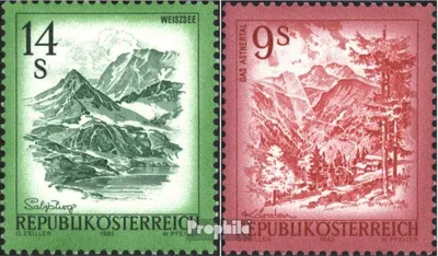 Produktbild von Briefmarken Österreich 1982 Mi 1696,1730 (kompl.Ausg.) gestempelt Freimarken