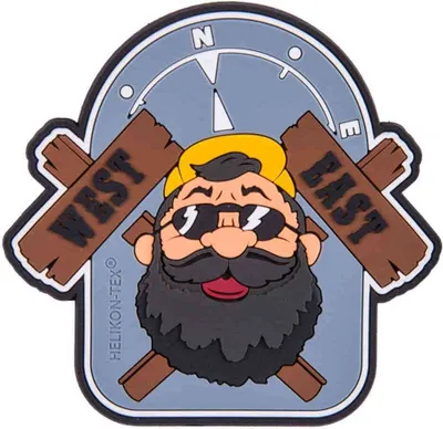 Produktbild von Helikon-Tex Beardman Outback Patch – PVC – in mehreren Varianten erhältlich, Farbe:Grey