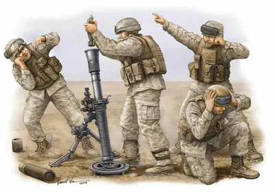 Immagine prodotto di Trumpeter Modern  U.S. Marine M252 Team 1:35, 00423