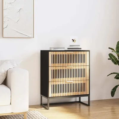 Immagine prodotto di Maison Exclusive - Credenza nera 60x30x75 cm Materiale ligneo