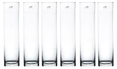 Produktbild von 6er Set Blumenvasen Dekogläser CYLI zylindrisch rund H. 40cm D. 10cm Sandra Rich