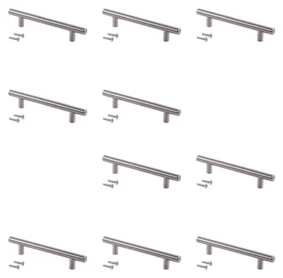 Produktbild von Emuca Lot von 10 Möbelgriffe Orlando, L210mm, 160mm Achsenabstand, Stahl, Nickel